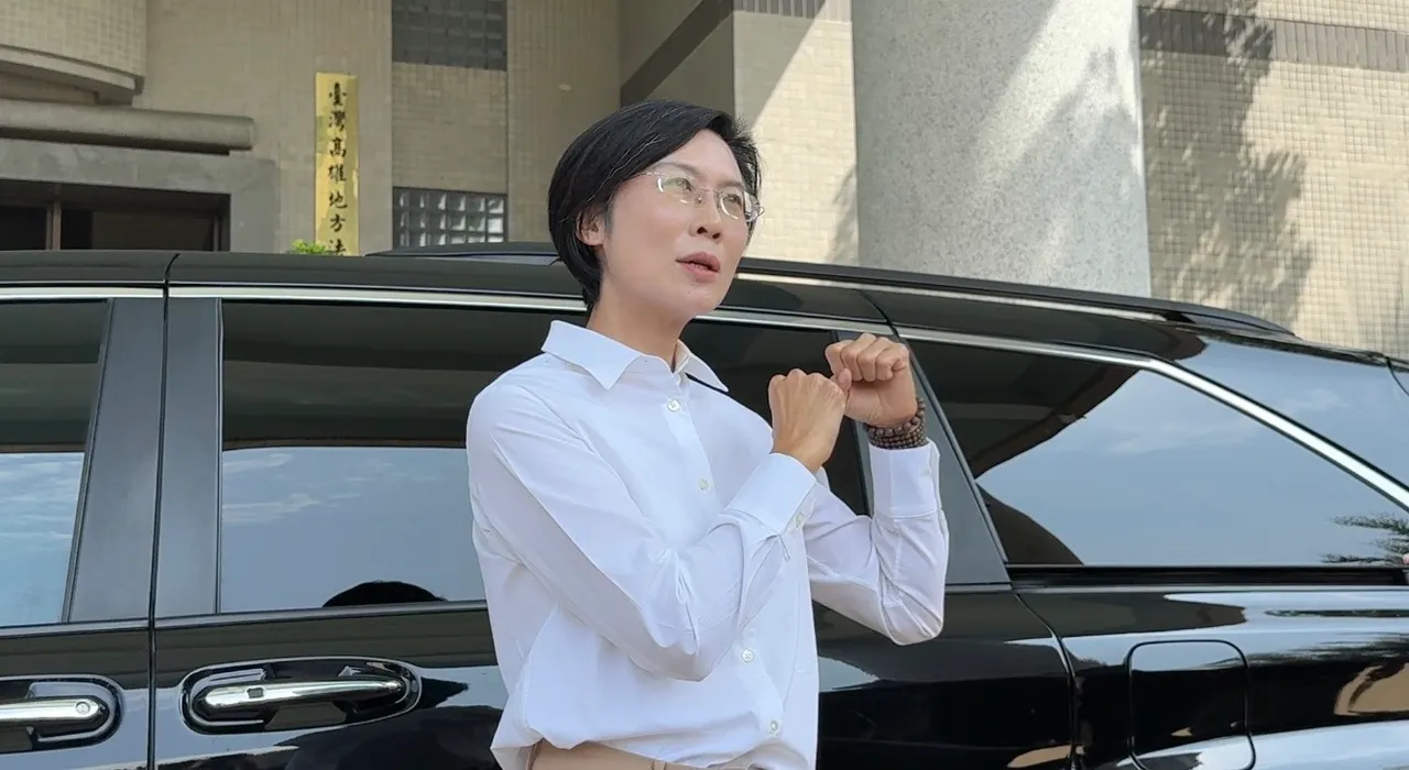林岱樺首次出庭。翻攝畫面