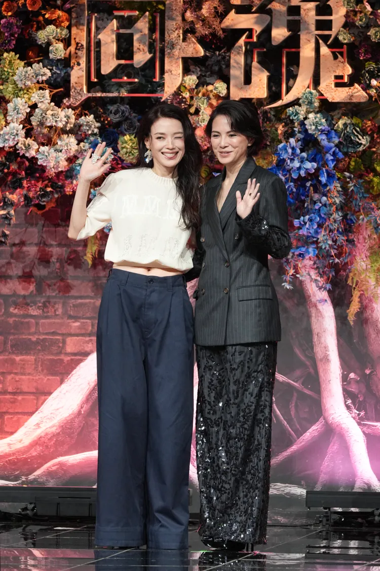 舒淇（左）和李心潔首次合作。彭欣偉攝