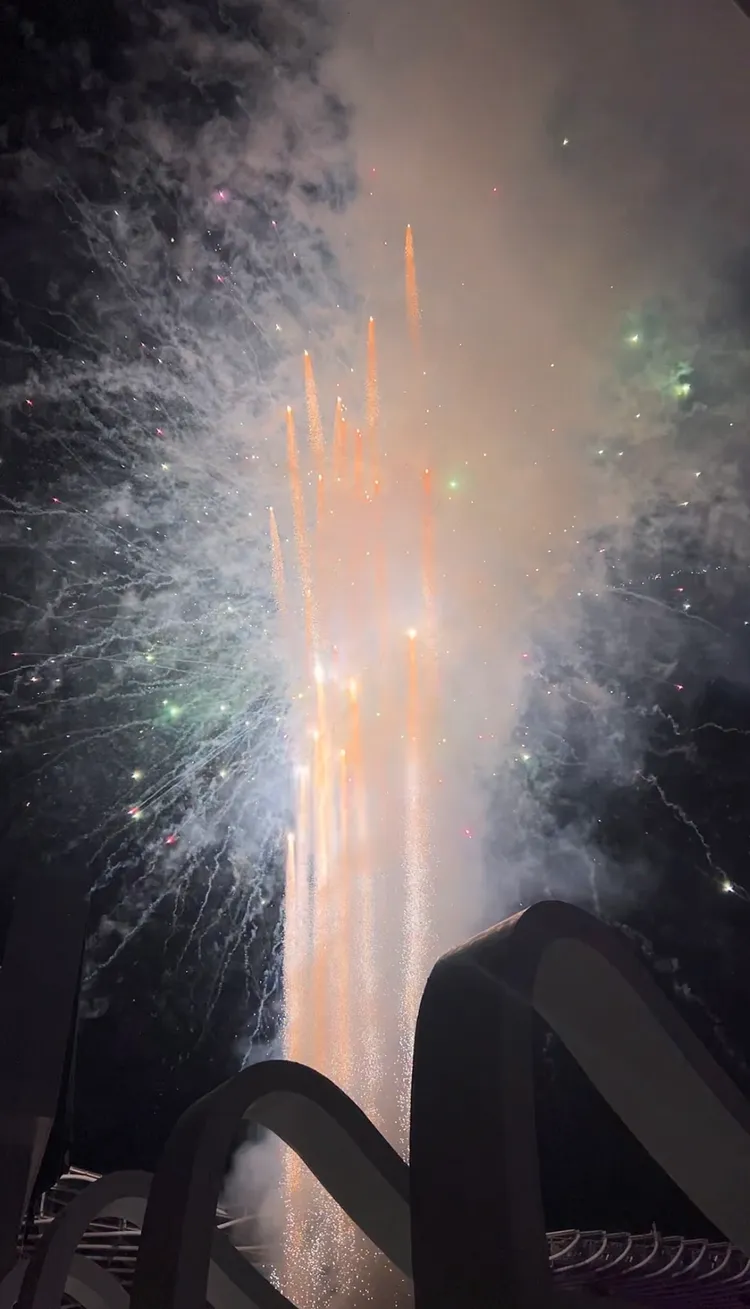 BLACKPINK幾乎每首歌都放煙火。陳薇安攝