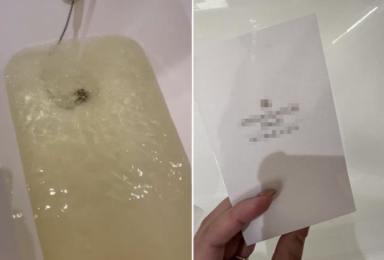 五星飯店「洗澡流黃水」超噁畫面!網嘲:飯店不提供一次性用水