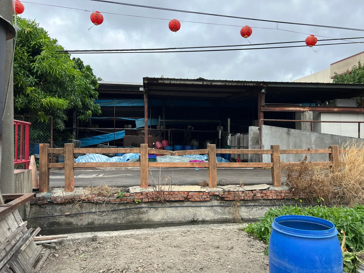 台中梧栖被验出非洲猪瘟的养猪场。民众提供