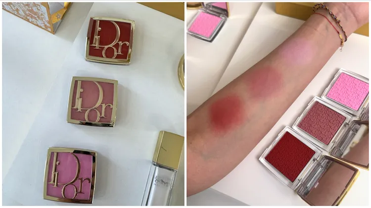 Dior粉漾緹花頰彩盤奇幻星願，1800元。張家玲攝