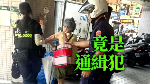 北捷逼讓座阿嬤又出事!「竊盜通緝」身分被抓畫面曝
