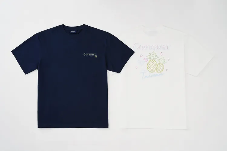 COVERNAT臺灣限定霓虹燈裝飾T恤，各1490元。品牌提供