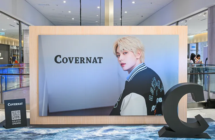 店內設置秀彬的形象照打卡點。品牌提供