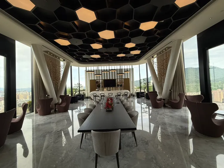 陶朱隱園不同樓層內部照片。