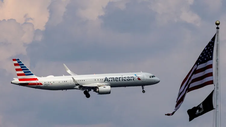 美國航空班機。資料照片