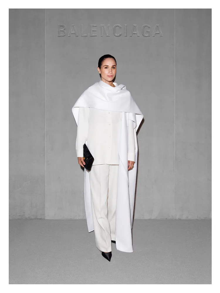 英國哈利王子的老婆梅根馬可久違現身時裝周，成為一大驚喜。翻攝IG