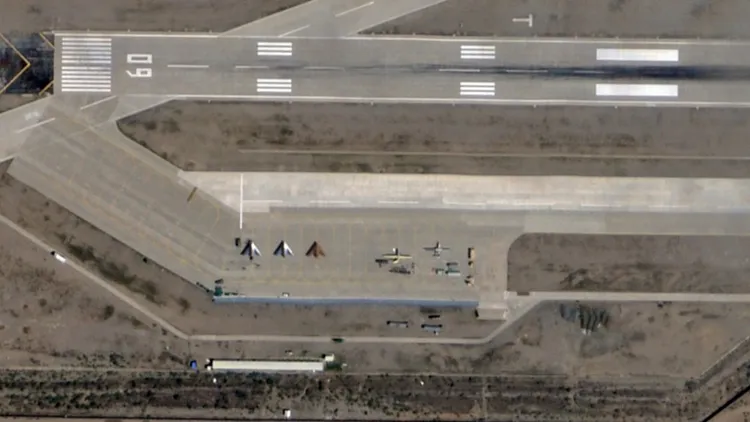 衛星空拍照。戰區新聞