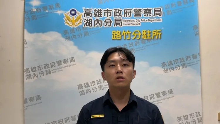 李威昌所長鼻樑擦傷、左手腕扭傷。翻攝畫面