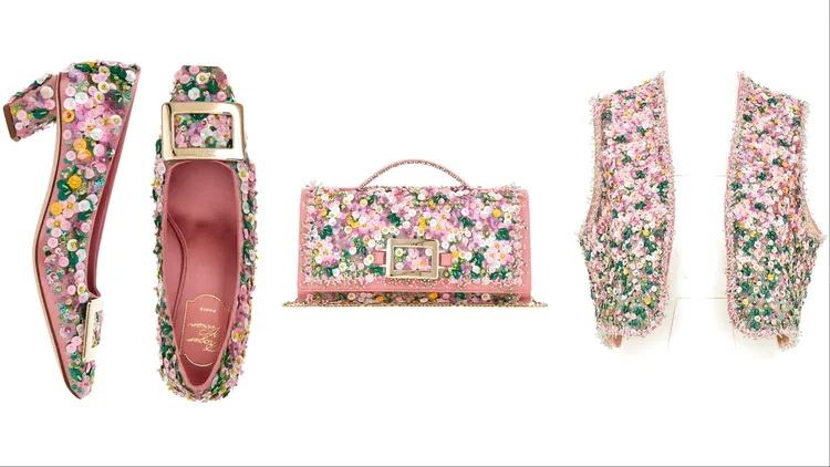 創意總監將Belle Vivier 60系列的相同設計也運用於手袋與配飾系列。品牌提供