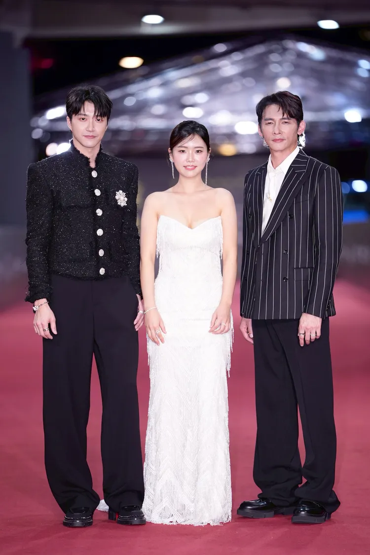 江宏傑（左）與温昇豪。攝影中心攝