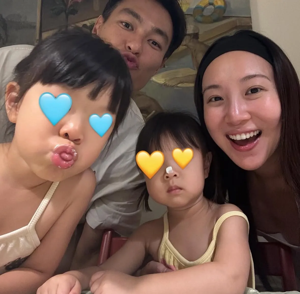 杨祐宁和老婆阿梅有两个宝贝女儿,还是保有夫妻空间。翻摄杨祐宁IG