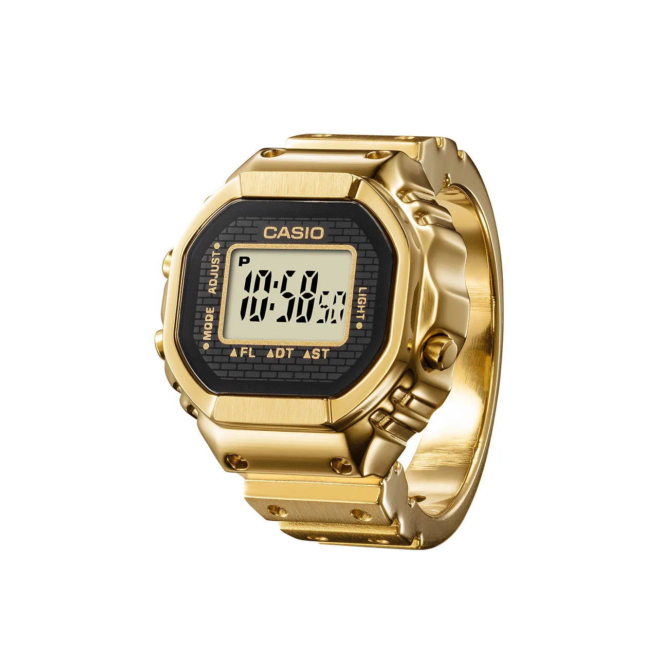 CASIO金色戒指表CRW-001G-9,4600元。品牌提供