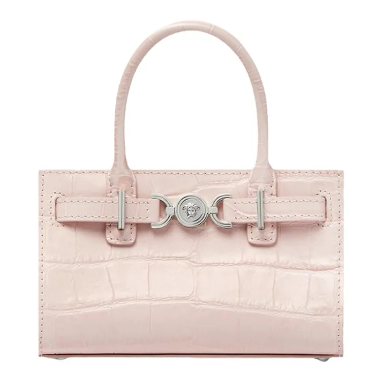 VERSACE仿鱷魚紋Medusa '95小號托特包，售價約7萬5000元台幣。翻攝網路