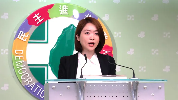 民进党发言人韩莹。记者叶家玮摄