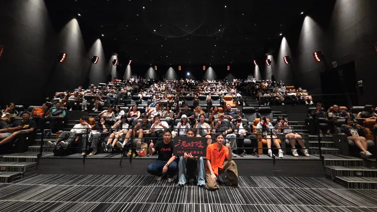 主創團隊跑影城宣傳。天予電影提供