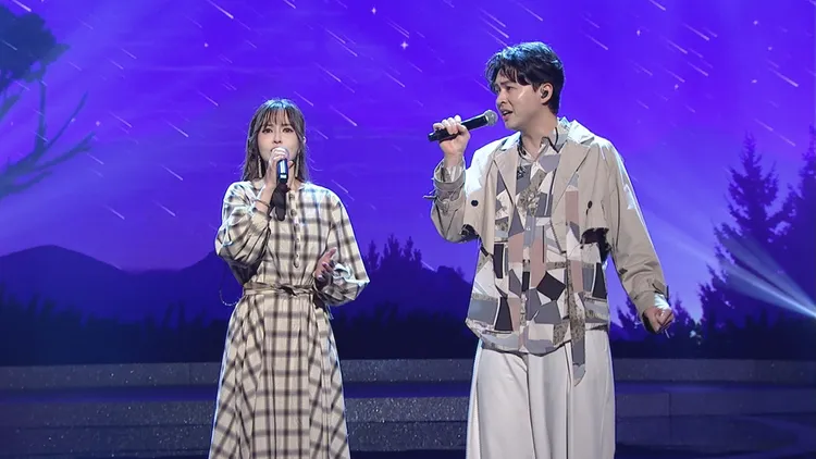 杜忻恬（左）、李子森默契絕佳。中視提供