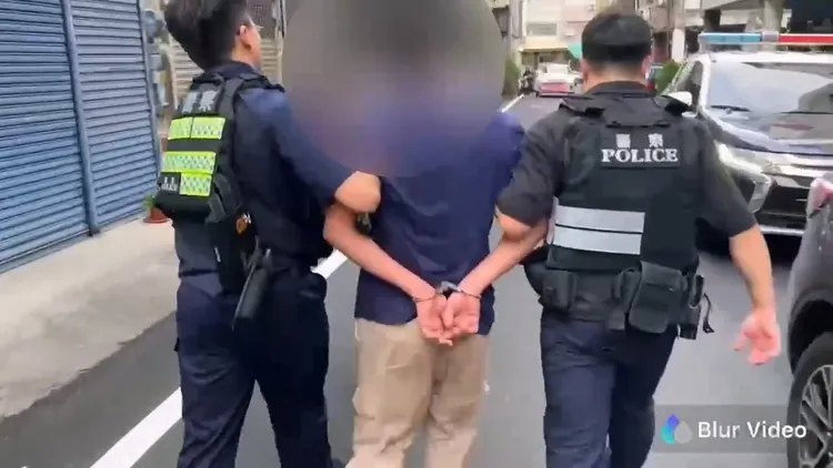 邱男行凶後在家中被警方逮捕。民眾提供