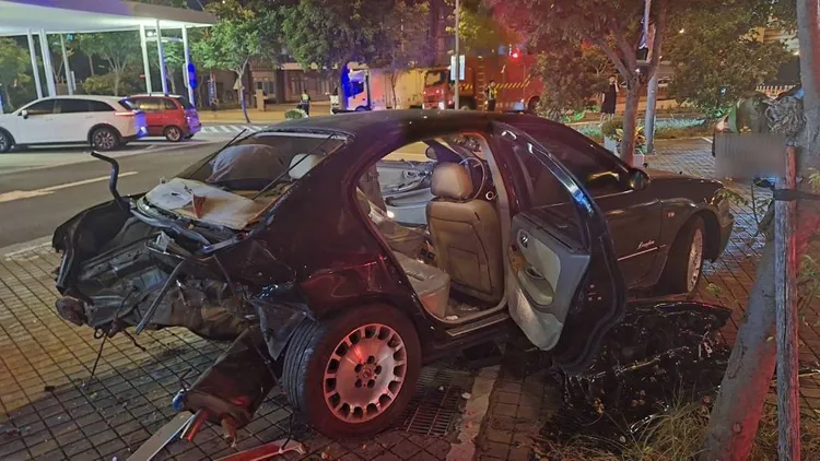 車禍現場。國道警方提供