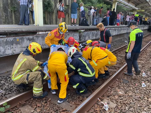 基隆百福車站驚傳事故!男子闖鐵軌遭撞 頭顱破裂當場身亡