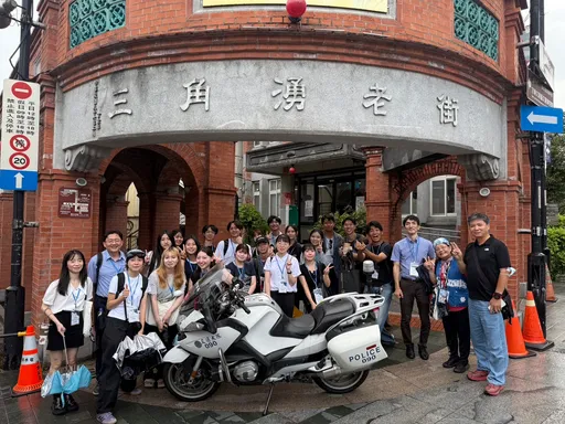 新北三峽警分局攜手臺北大學 逾百名國際學生體驗臺灣警政日常
