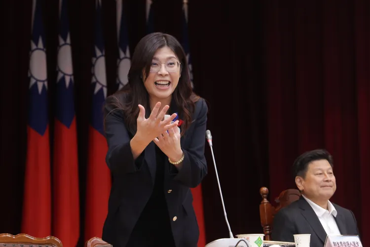 郑丽文。彭欣伟摄