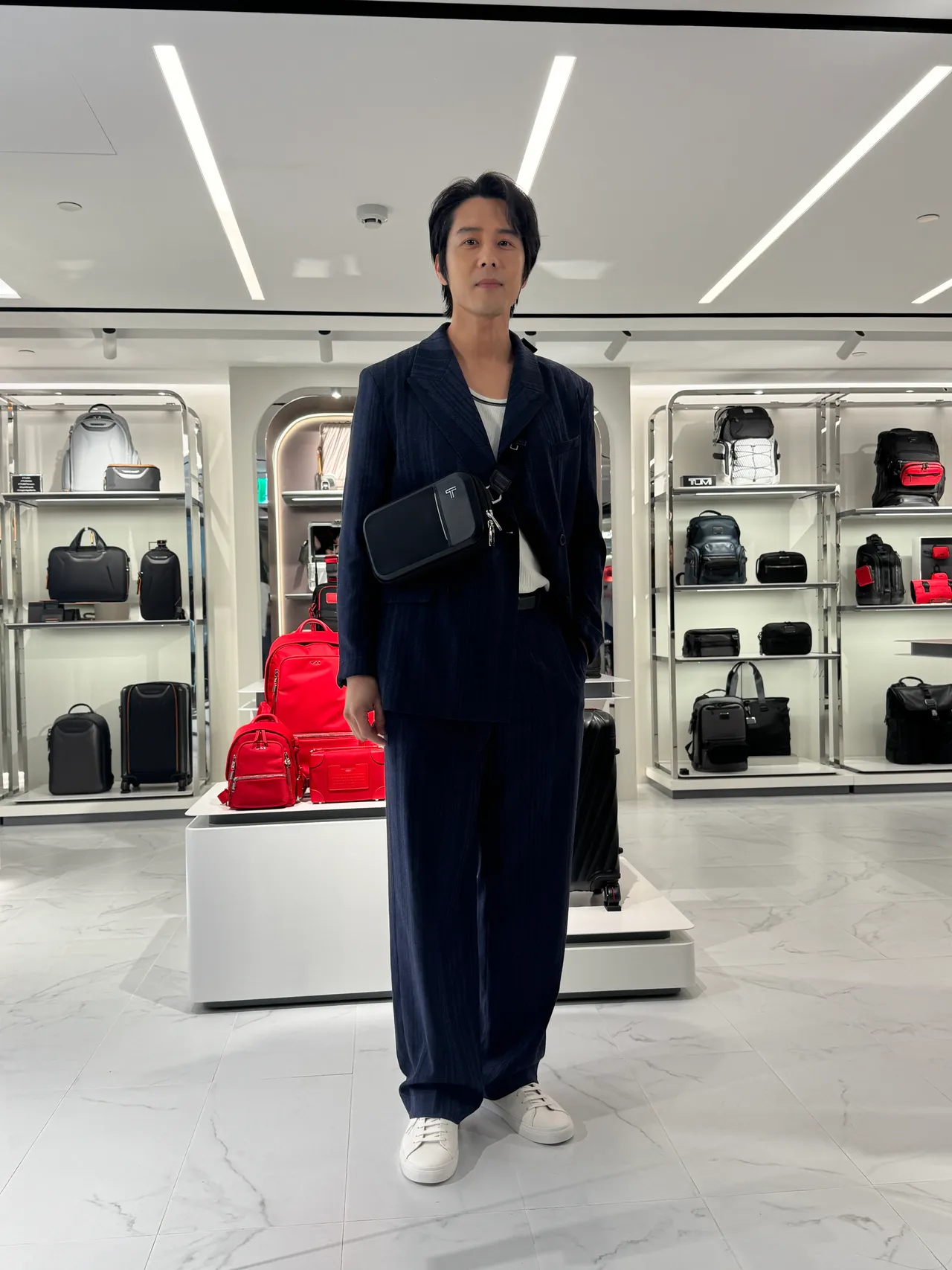 胡宇威今日出席时尚活动。张家玲摄