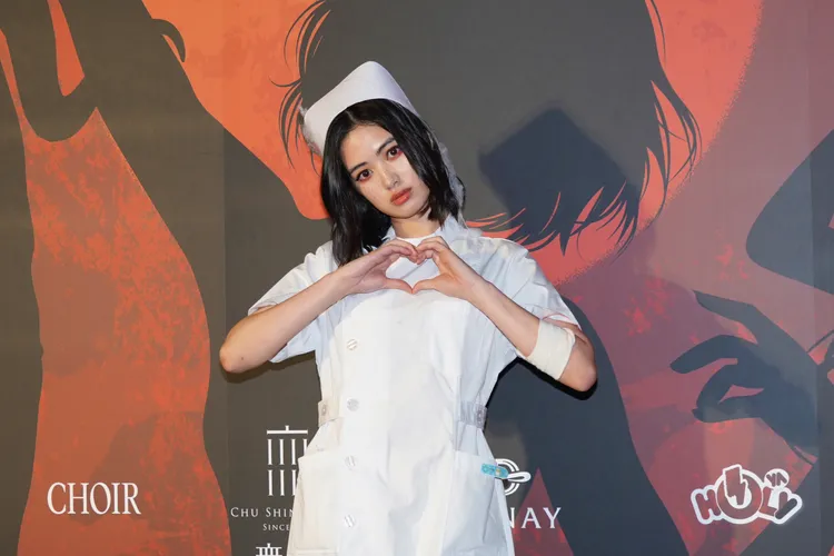 雷嘉汭扮暗黑護士。攝影中心攝