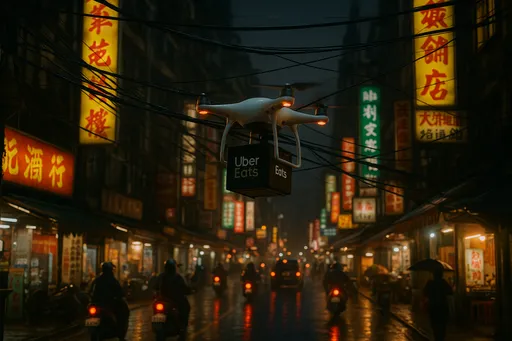 外送員要變成無人機了 Uber 將空投你的晚餐