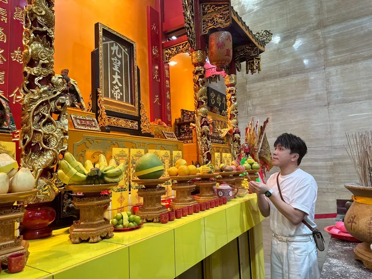 許志豪感謝這兩年神明的保佑讓我們平平順順。許志豪提供