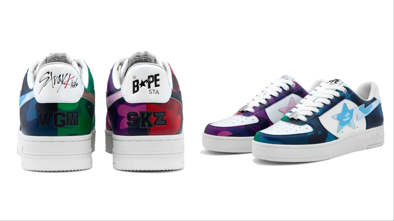 BAPE® × Stray Kids系列BAPE STA™鞋款,7999元。品牌提供