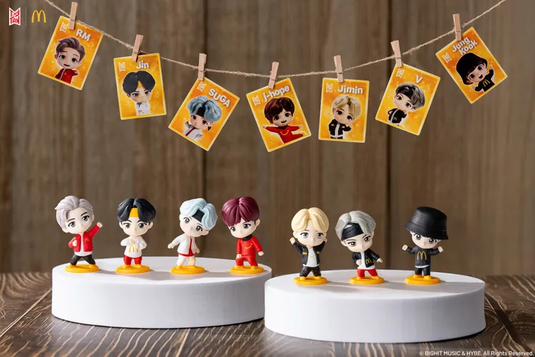 「TinyTAN盲盒」將於在全台麥當勞餐廳指定櫃檯正式開賣。麥當勞提供