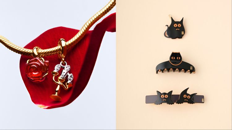 PANDORA《美女與野獸》燭台串飾超Q 亞歷山卓讓黑貓爬上髮梢