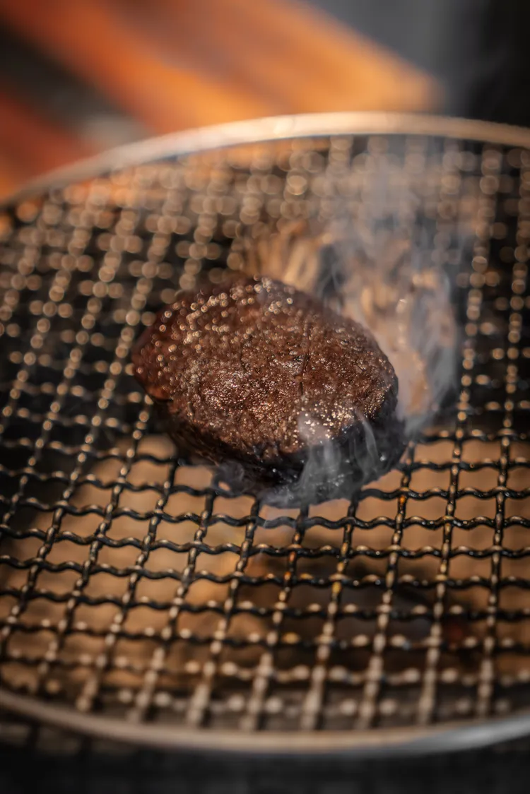 Ukai Kaiseki懷石黑毛和牛炭火燒。業者提供