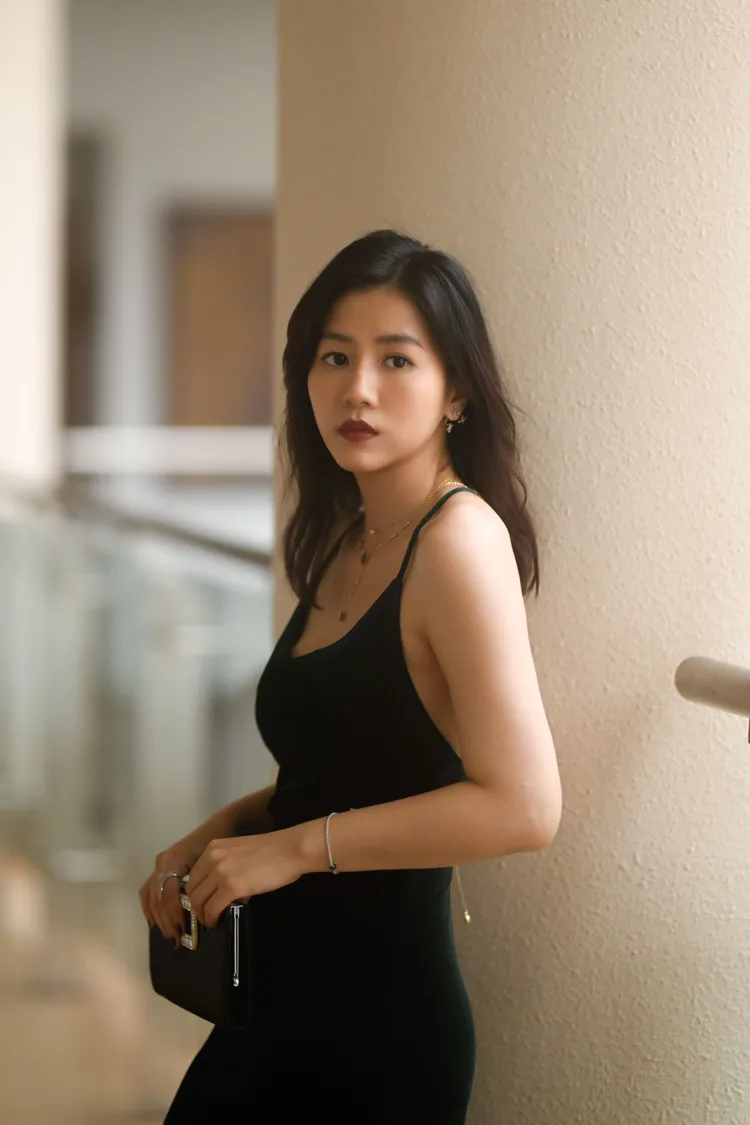 楊偲泳為了詮釋美麗的出租女友特別瘦身三公斤性感上陣。華映提供