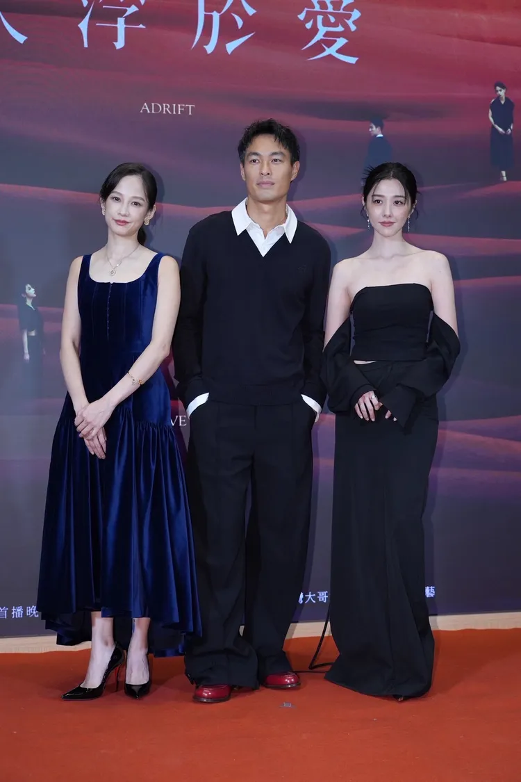 簡嫚書（左起）、楊祐寧、邵雨薇戲裡感情複雜。攝影中心攝