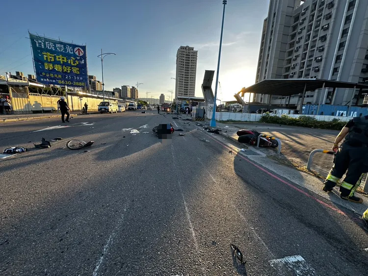 車禍現場。警方提供