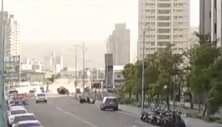 事故當下。警方提供