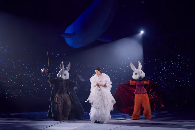 劉若英與白兔漫舞。相信音樂提供