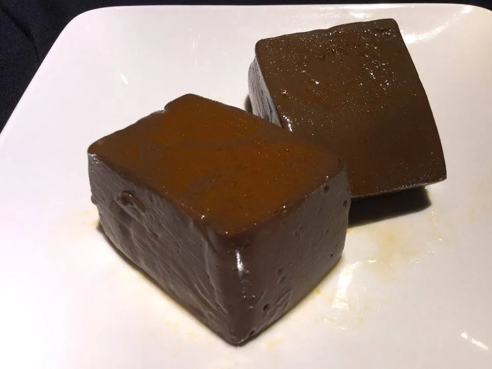 麻神的招牌果冻鸭血。翻摄自麻神脸书
