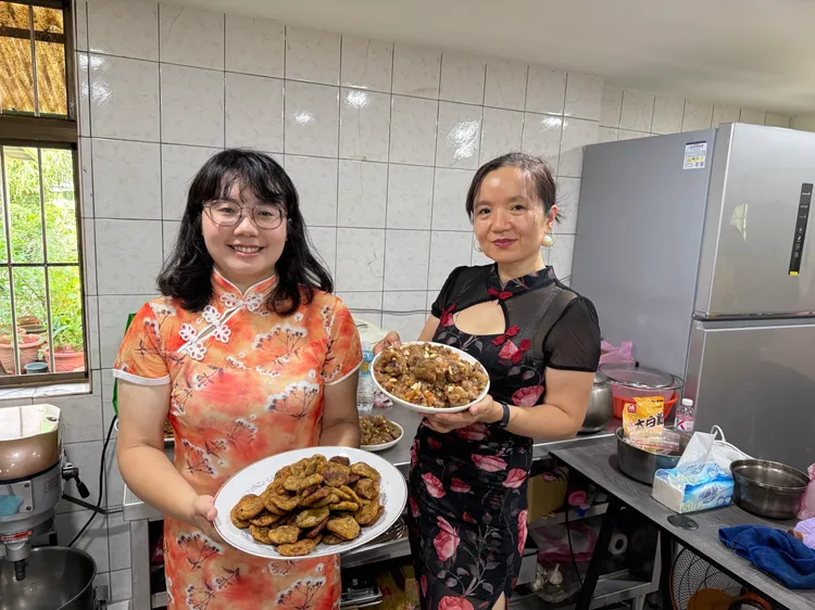 新住民現場DIY美食。移民署提供