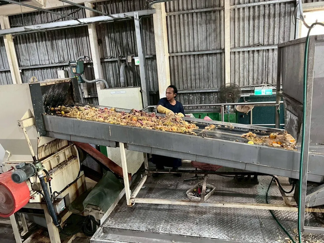 竹县厨余处理厂。新竹县府提供