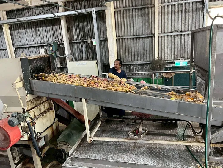 竹縣廚餘處理廠。新竹縣府提供