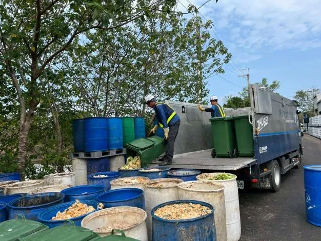 竹县即日起暂停收运厨余。新竹县府提供