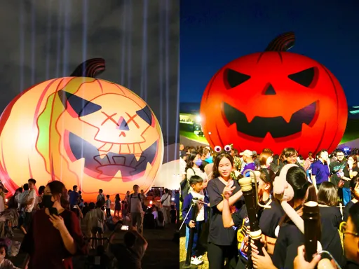 「2025高雄萬聖節」來啦!巨型南瓜降臨衛武營 燈光秀超驚艷