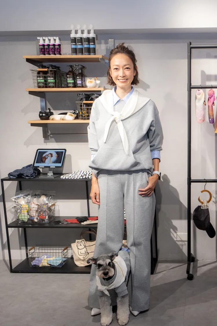 潘慧如經營寵物旅館，表示很累。品牌提供
