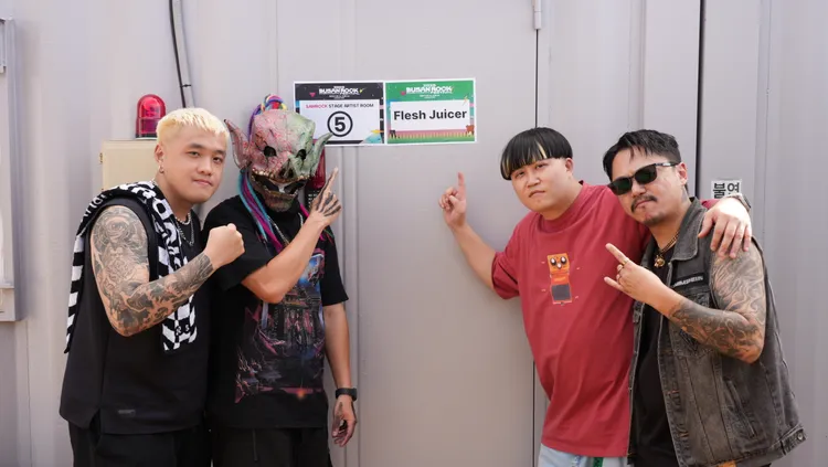 血肉果汁機征戰韓國演出，殺翻現場。血肉果汁機提供