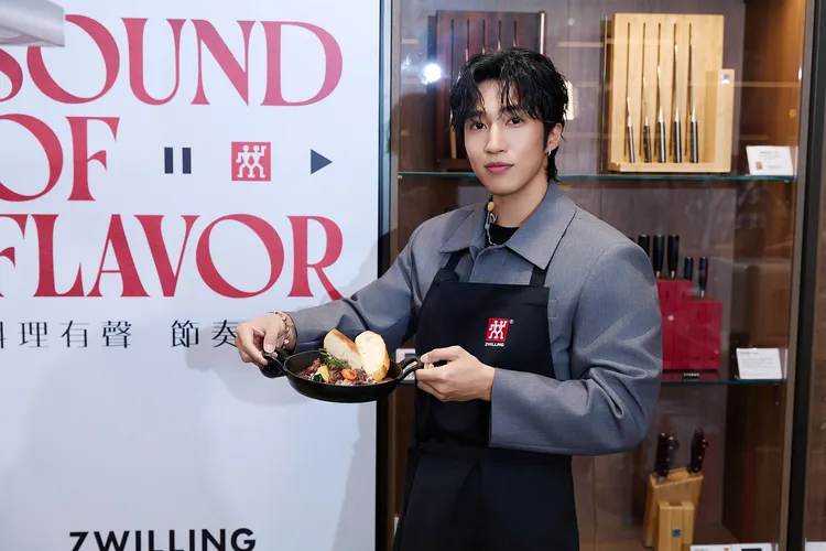 婁峻碩帥氣出席品牌活動。德國雙人ZWILLING提供