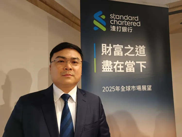 劉家豪表示，這幾個月金價一路上漲「後市依舊可期」。許麗珍攝